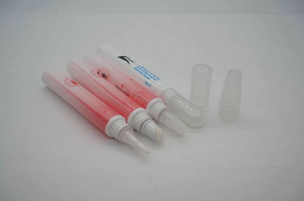 Plastic Round Cosmetic Tube with Brush Head