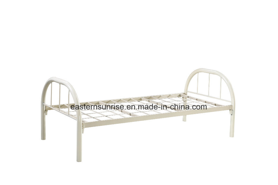 Hotel Worksite School Military Camp Use Steel Metal Single Bed