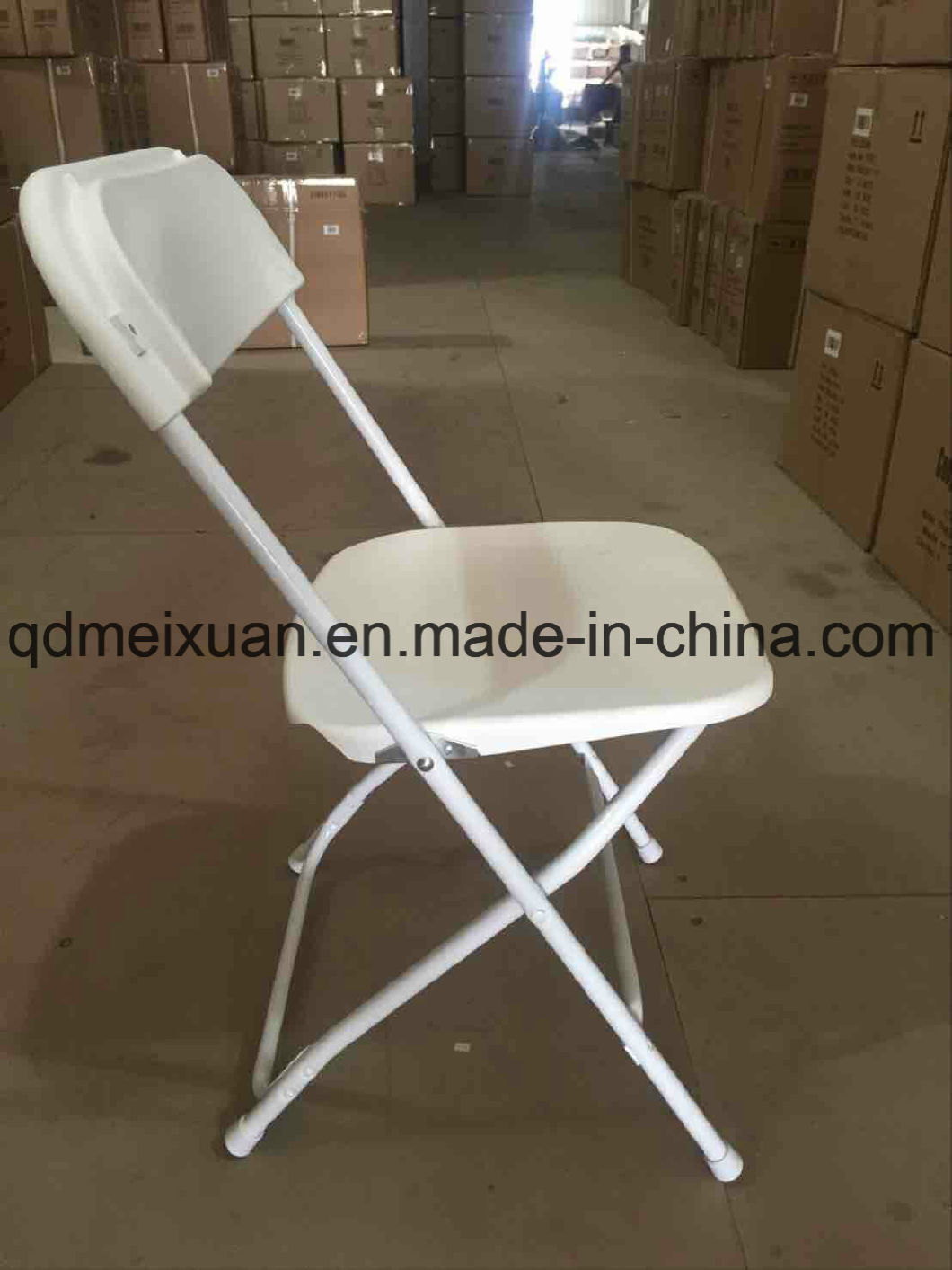 White Plastic Steel Chair Outdoor Folding Chairs Wedding Chair (M-X3194)
