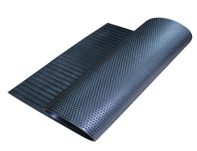 Recycle Rubber Horsemat Round DOT & Groove Pattern Stable Mats