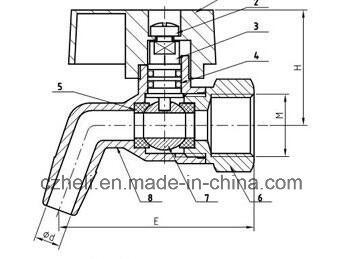 Stainless Steel Bibcock Water Hose Tap Ball Valve