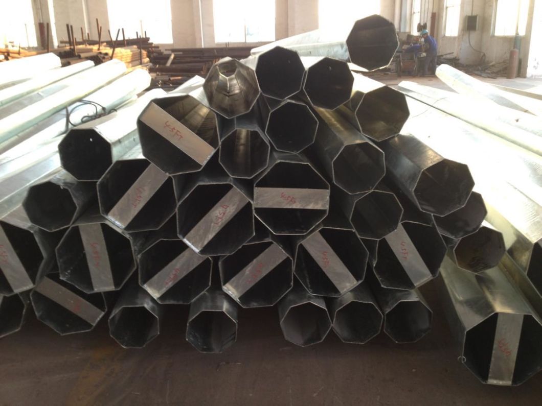 45FT Customized Electrical Galvanized Steel Pole