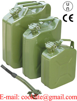 25 Liter Fuel Diesel Petrol Container Stainless Steel Oil Water Jerry Can