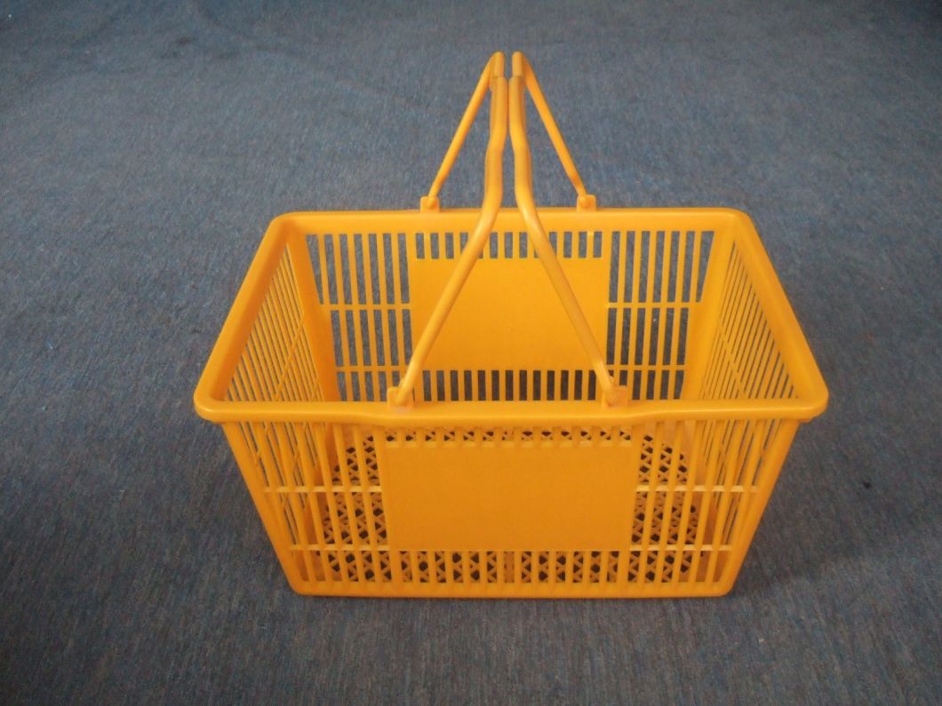 Supermaket Plastic Shopping Basket with Handle