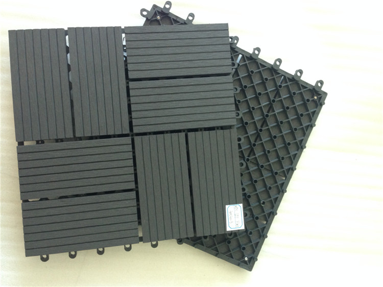 Non Skid Patio Paver High Density Plastic Wood Compound Deck Tiles