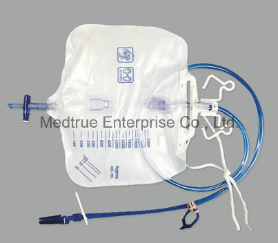 CE/ISO Approved Medical Disposable 2000ml Luxury Urine Bag (MT58043254)