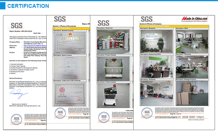 OEM Durable Paper Exhibition Display Stand Garment Rack