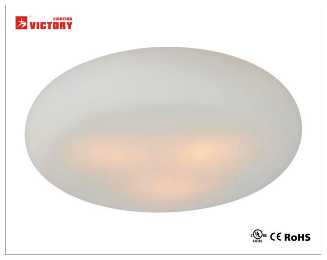 Simplism Round Style Glass LED Ceiling Light