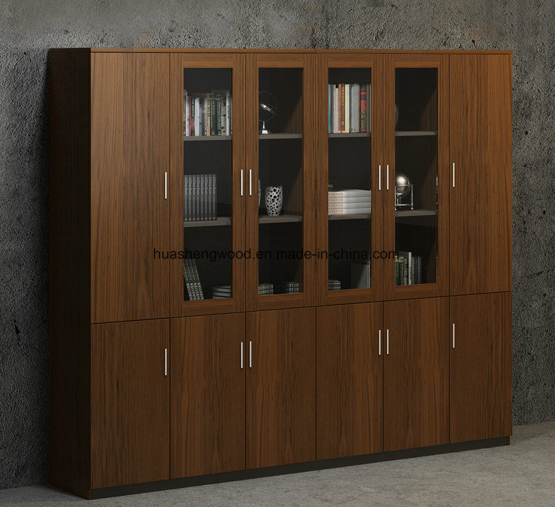 Modern Large Office File Cabinet with Shelf
