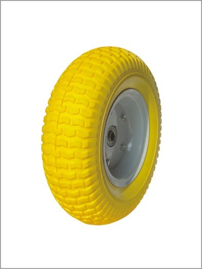 Zig Pattern High Quality PU Wheel for Wheel Barow