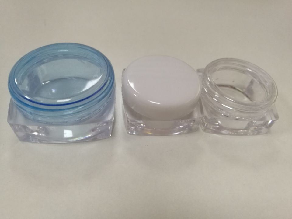 10ml Square Food Grade Plastic Cream Jar