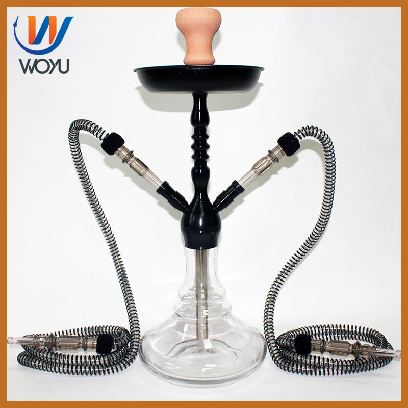 China Factory Wholesale Aluminum Shisha Double Pipes Shisha Smoking Accessories Gadget Hookah