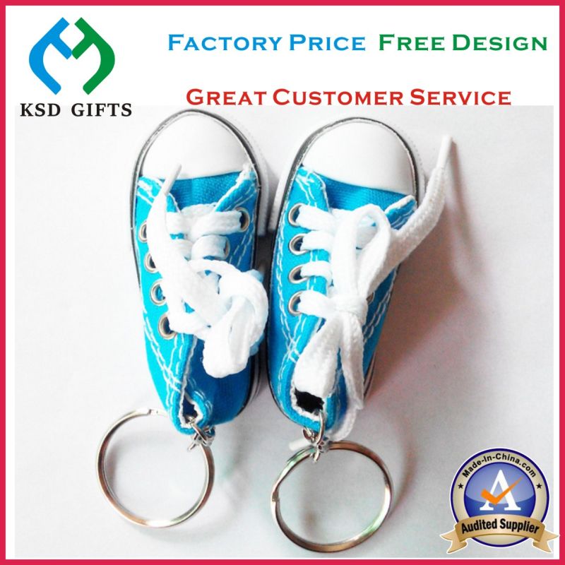 Fashion Popular Fabric Shoe Keyrings