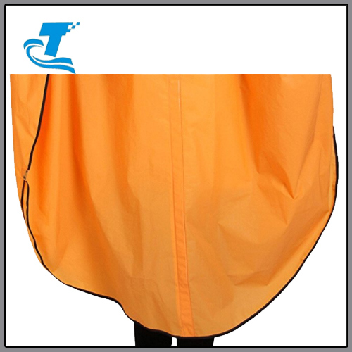 Unisex's Pure Color Hooded Waterproof Rain Poncho