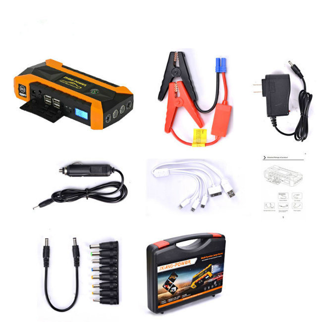 Multi-Function Portable Car Charger Power Bank Emergency Car Jump Starter