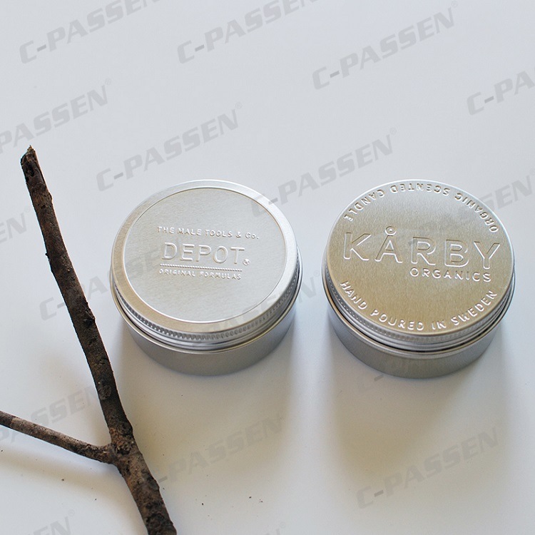 100g Aluminum Cosmetic Packaging Jar with Scew Window Cap (PPC-ATC-003)