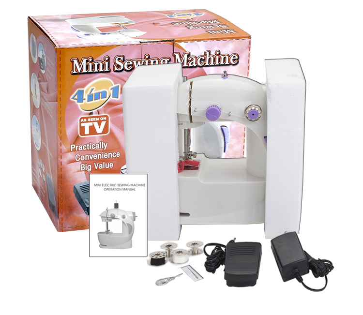 Fhsm-201 Mini Electric Presser Feet Chain Stitch Sewing Machine