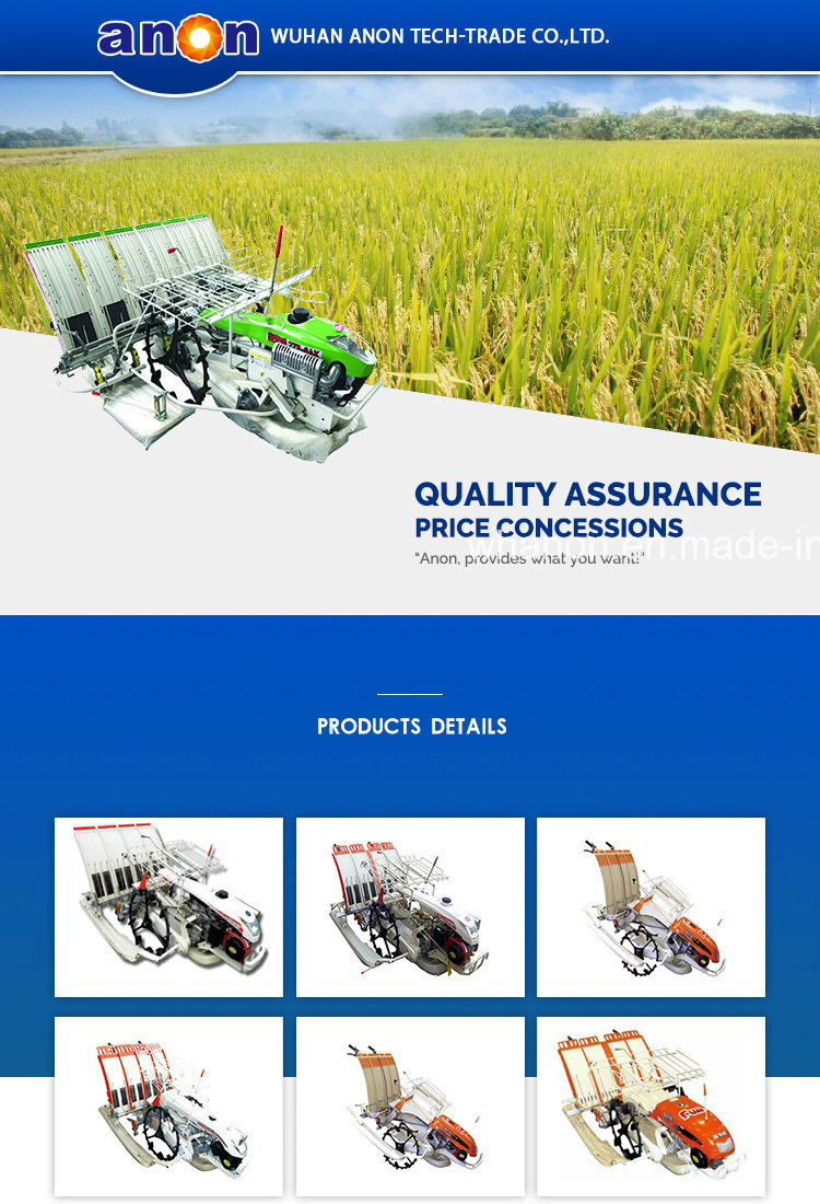 Anon 2 Wheel Walking 6 Rows Rice Seeding Machine Rice Transplanter