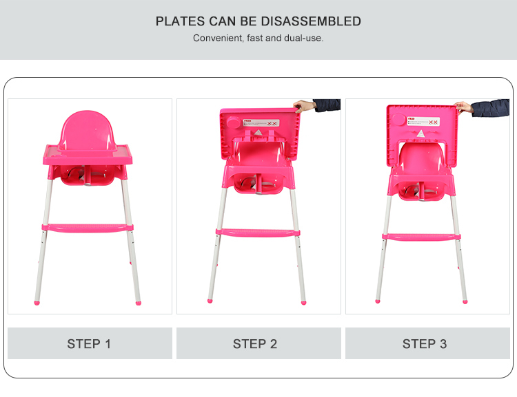 Baby Dining Chair Kids Eating Table with Seat Height Adjustable