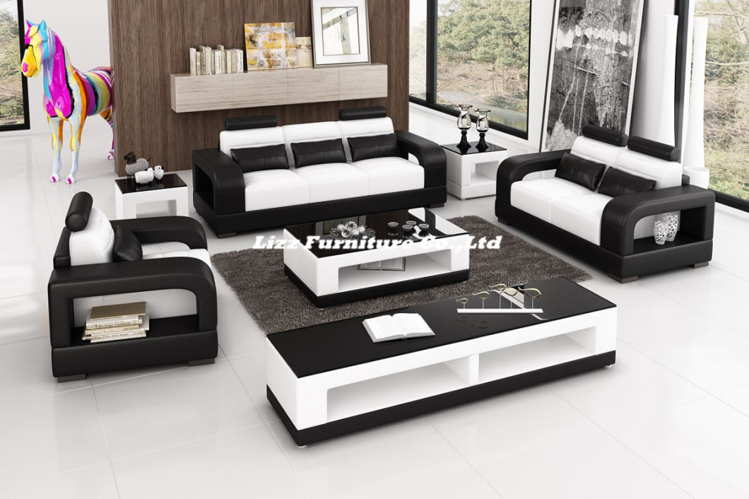 Modern Style 1+2+3 Meeting Room Leather Sofa Set