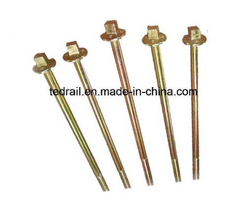 Square Flange Bolts with Round Thread for Tunnel Construction Square Flange Bolts with Round Thread