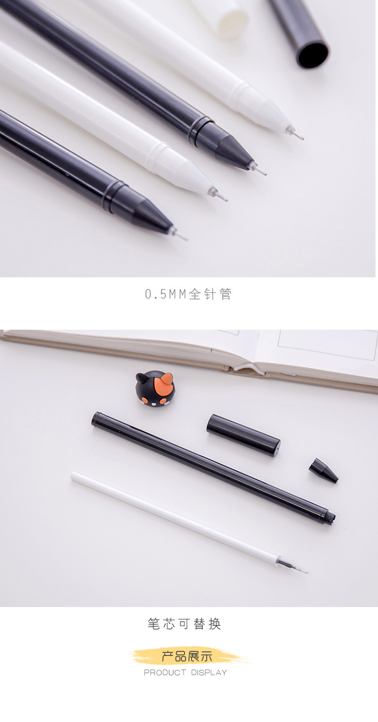 Cat and Paw Cute Anime Gel Pen as Writing Stationery