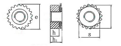 Stainless Steel Hex Kep Nut K-Lock Nut K Nut with External Tooth M4-M10