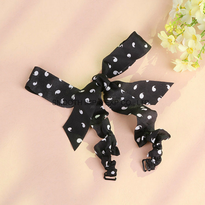 Fashion Elastic Bra Invisibility Chiffon Bowknot Shoulder Strap Garment Accessories