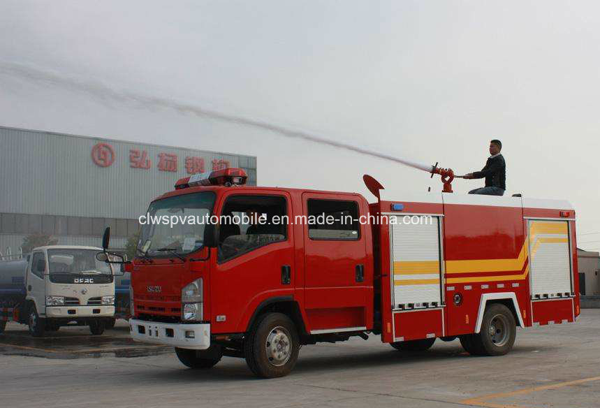 4X2 Isuzu Water Tank Foam Extinguish Fire Fighting Tanker Truck