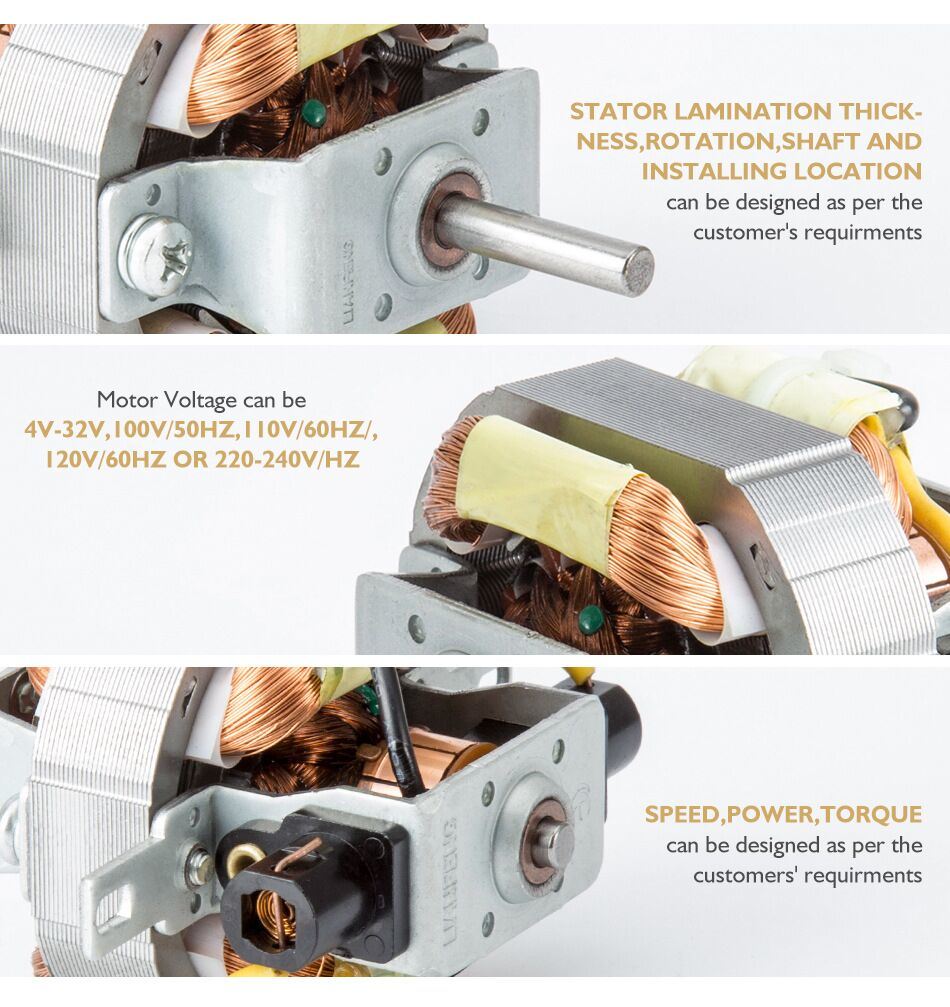 AC Motorfor for Coffee Maker/Hand Dryer/Blender/Paper Shredder/Water Pump/Air Pump with EMC