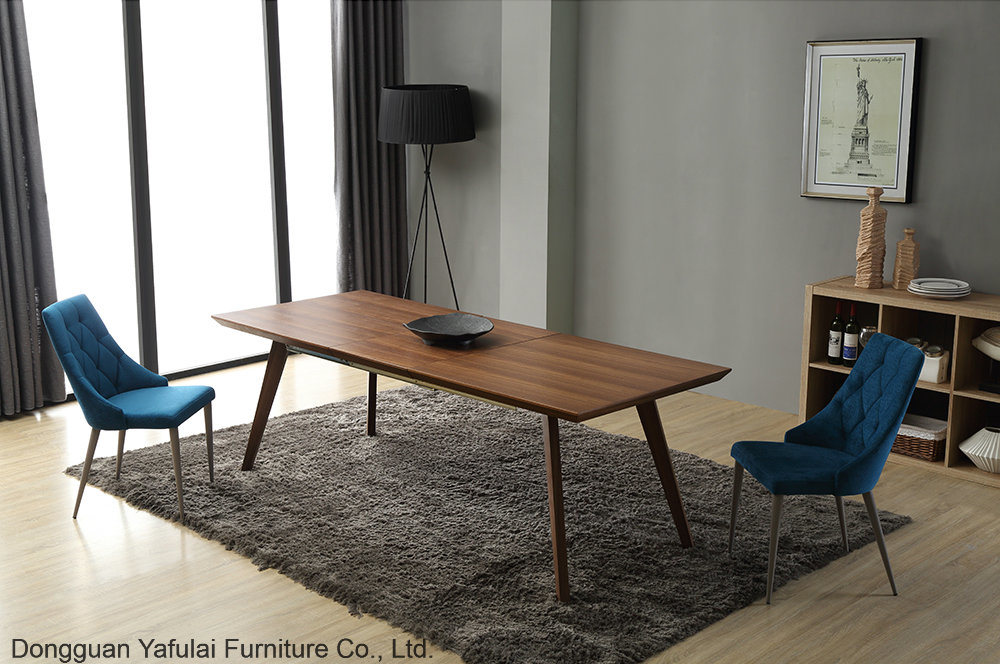 Classic Modern Extension MDF Wood Dining Table Set Furniture