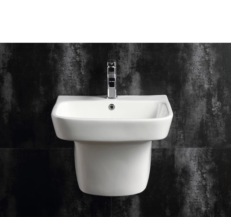 Sanitary Ware Ceramic One Piece of Wall Hung Basin for Bathroom 6105