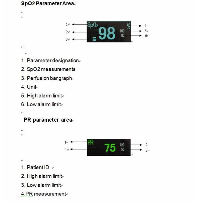 Handheld Pulse Oximeter for Adult and Baby Sun-50h