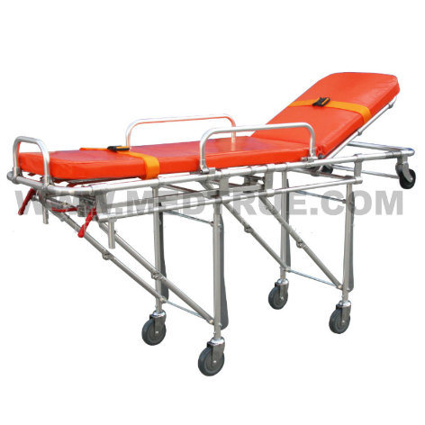 CE/ISO Approved Medical Aluminium Aloy Rescue Emergency Folding Ambulance Stretcher (MT02021001)