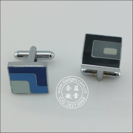 Flag Cufflinks with Letter, Epoxy-Dripping Cufflink (GZHY-XK-004)