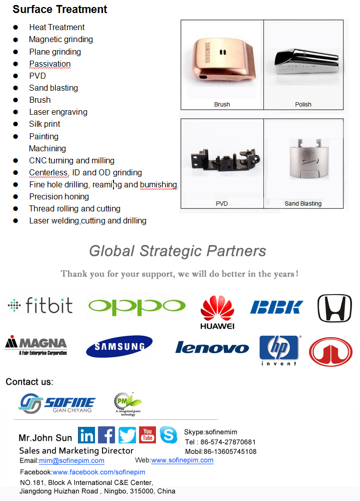 OEM Manufacturing Precision Powder Metallurgy Complex Sintered Parts