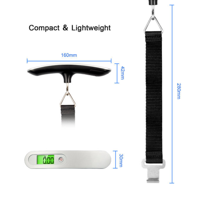 Portable Digital Handheld Luggage Balance Weight Travel Suitcase Scale