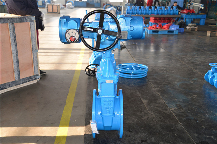 Electric Actuated Ductile Iron Material Gate Valve