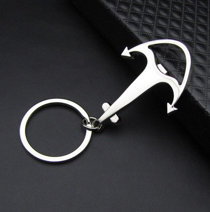 Boat Anchor Key Chain with Bottle Opener for Promotion