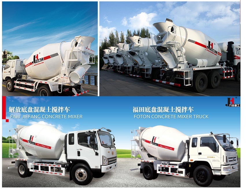 China Concrete Mixer Truck for Hot Sale Jiuhe Brand 4-20cbm