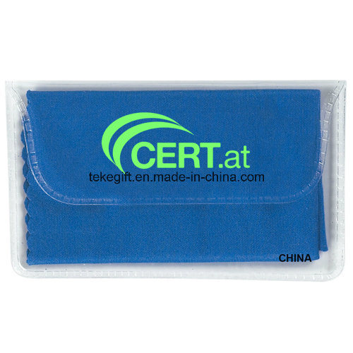 Business Promotional Gifts Microfiber Cleaning Lens Cloth in Case