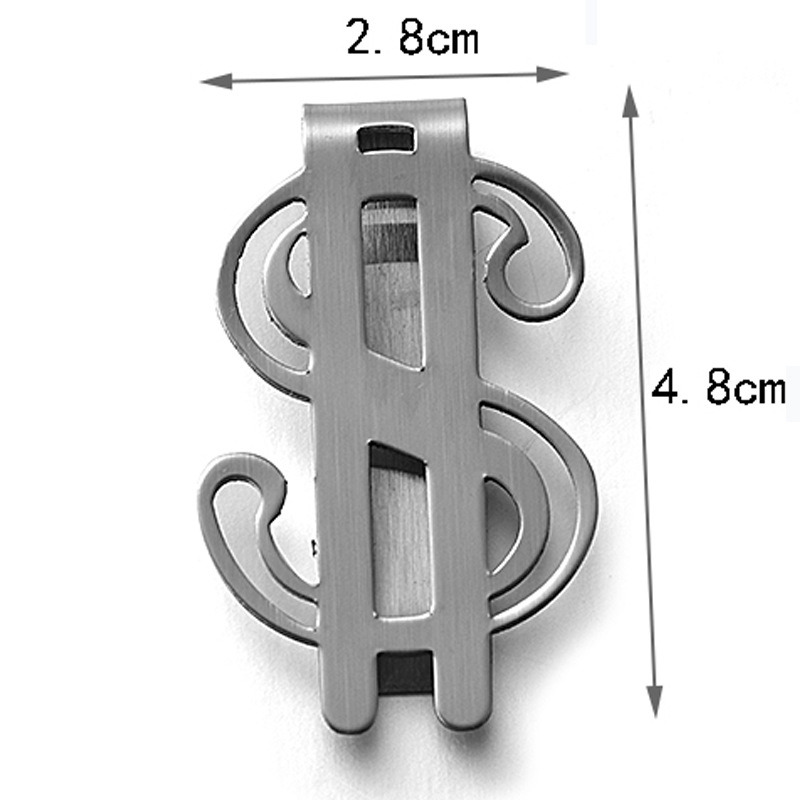 Zinc Alloy Silver Money Clip for Promotion Gifts