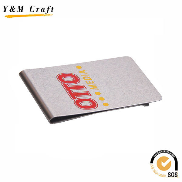 High Quality Silver Metal Slim Money Clip Holder Custom Ym1200