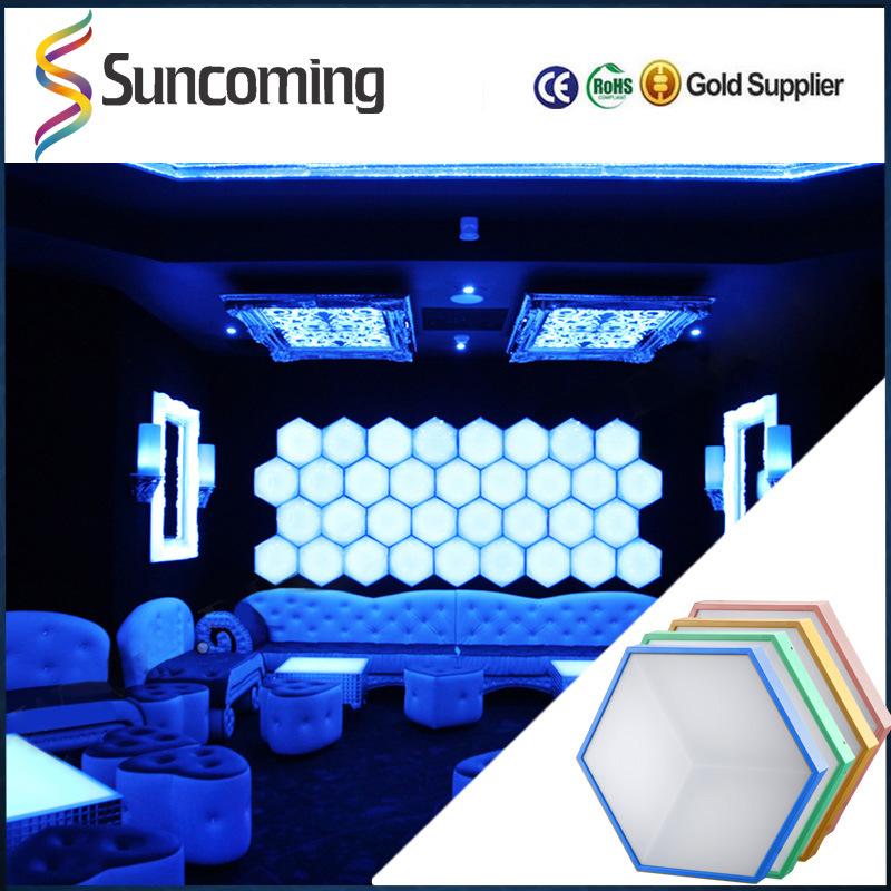 LED 3D Honeycomb Stage/Wall Decoration LED RGB Panel Light