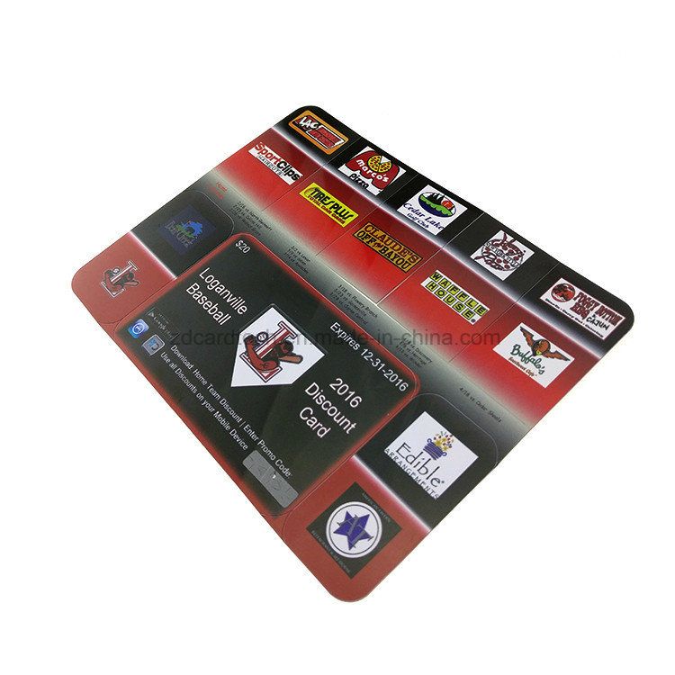 Customized Size/Shape Die Cut Irregular Plastic PVC Card