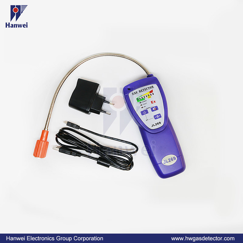 Industrial Portable LCD Display Gas Leak Detector for CH4/C3h8/H2 (JL269)