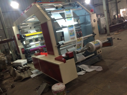 Shopping Bag/Handle Bag Four Color Flexographic Printing Machine