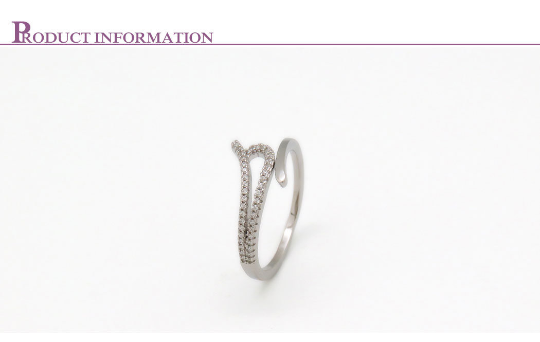 Wholesale Fashion Jewelry Finger Ring with Synthetic Diamond