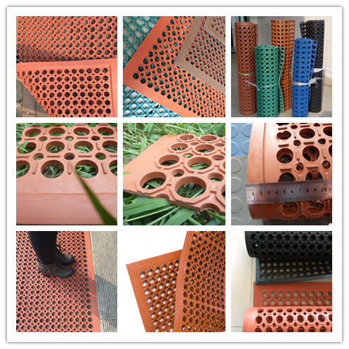 Heavy-Duty, Anti-Fatigue Industrial Use Comfort Drainage Rubber Kitchen Mats