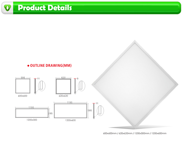 on Selling 600 600 LED Panel Lamp